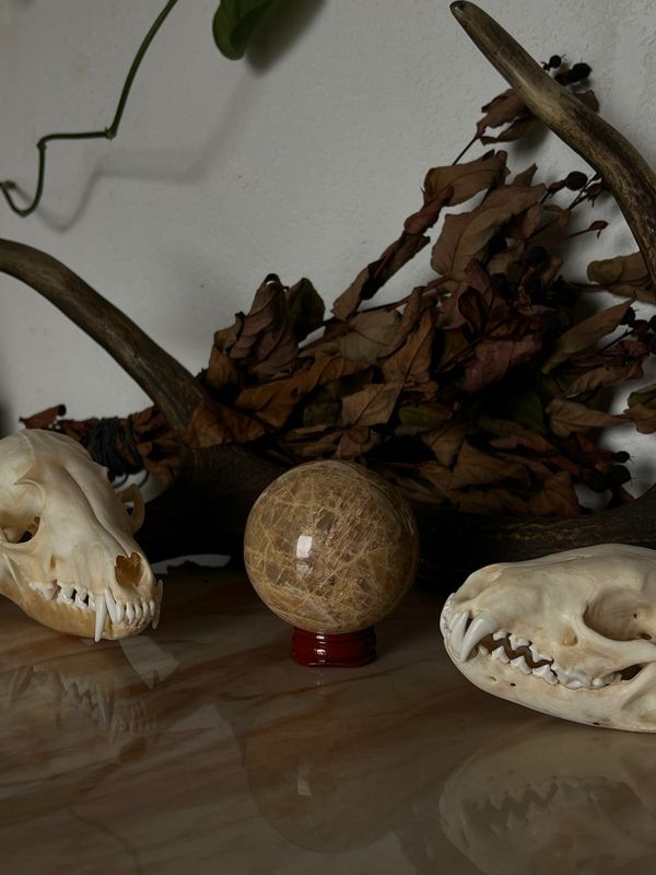Sphère Pierre de Lune beige