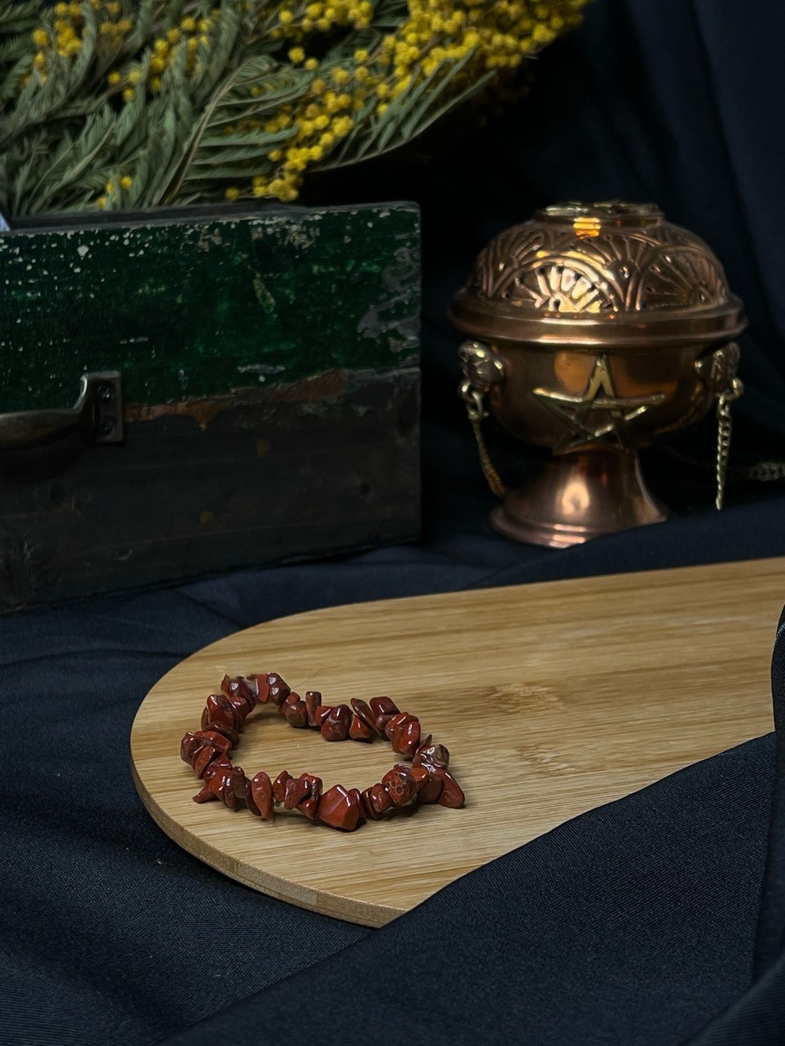 Bracelet : Jaspe Rouge