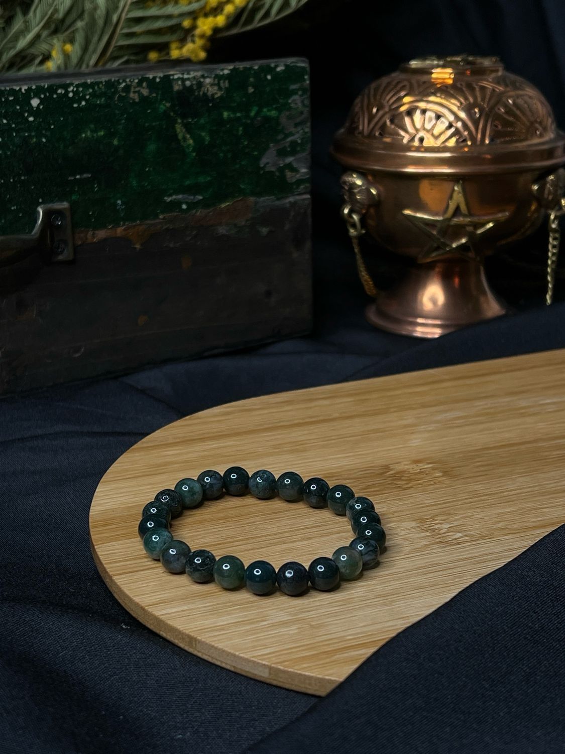 Bracelet : Agate mousse