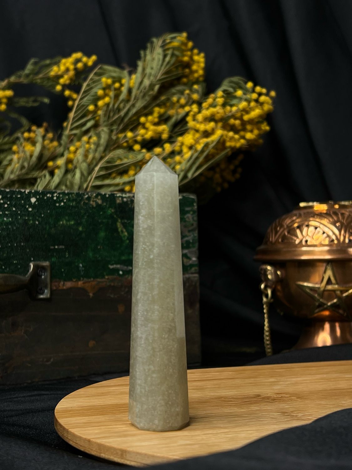 Pointe : Aventurine verte