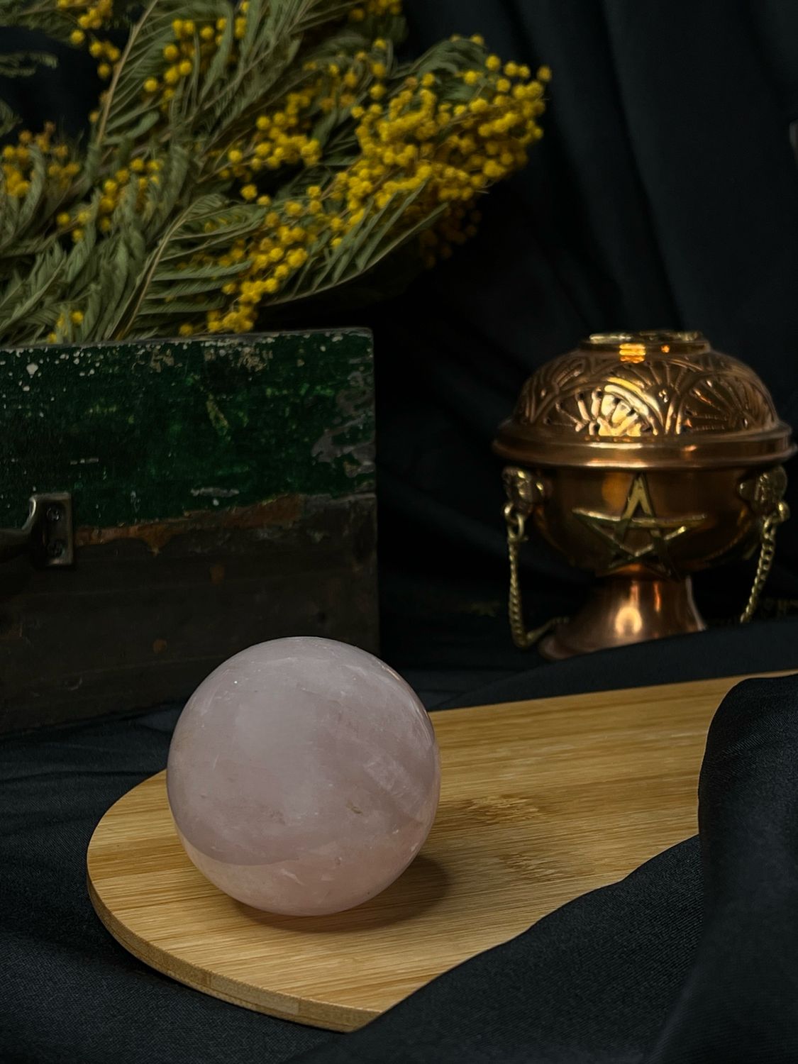 Sphère : Quartz rose