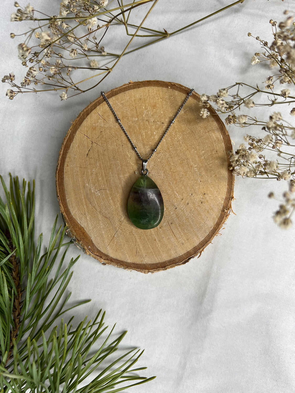 Pendentif : Fluorite