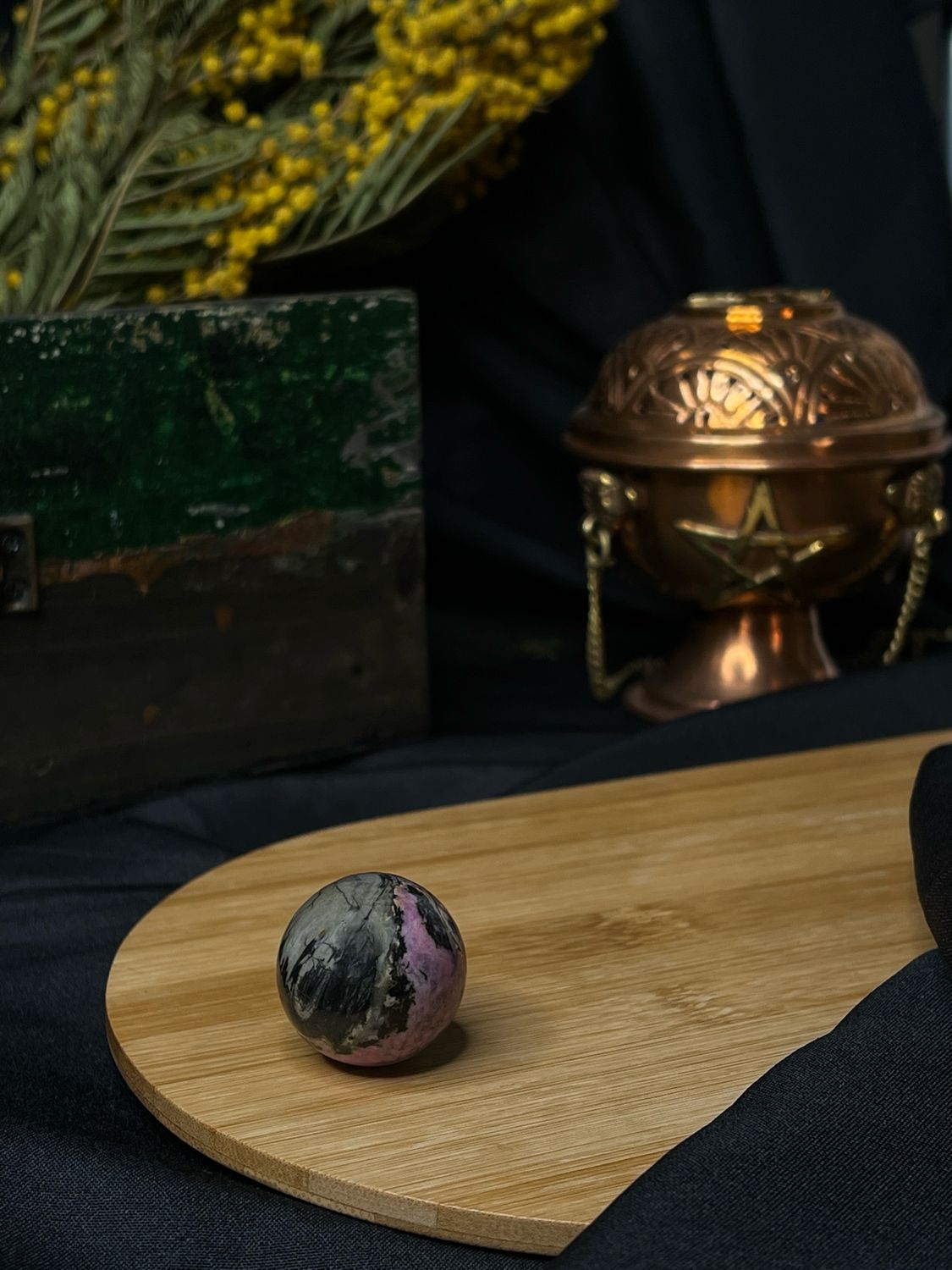 Sphère : Rhodonite Rose