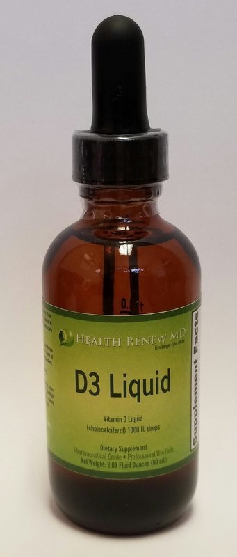 Vitamin D3 - Liquid drops or capsules