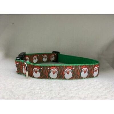 Santa Faces Standard  Collar