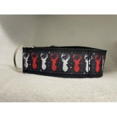 Reindeer Heads Whippet/Greyhound Collar