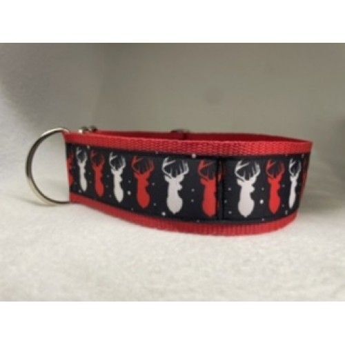 Reindeer Heads Whippet/Greyhound Collar