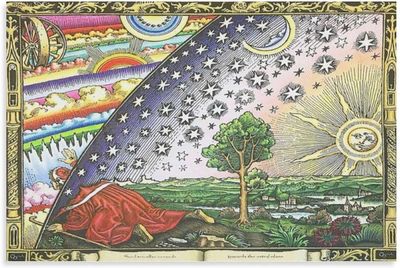 一頭探出宇宙的神秘木刻版畫 Flammarion Engraving