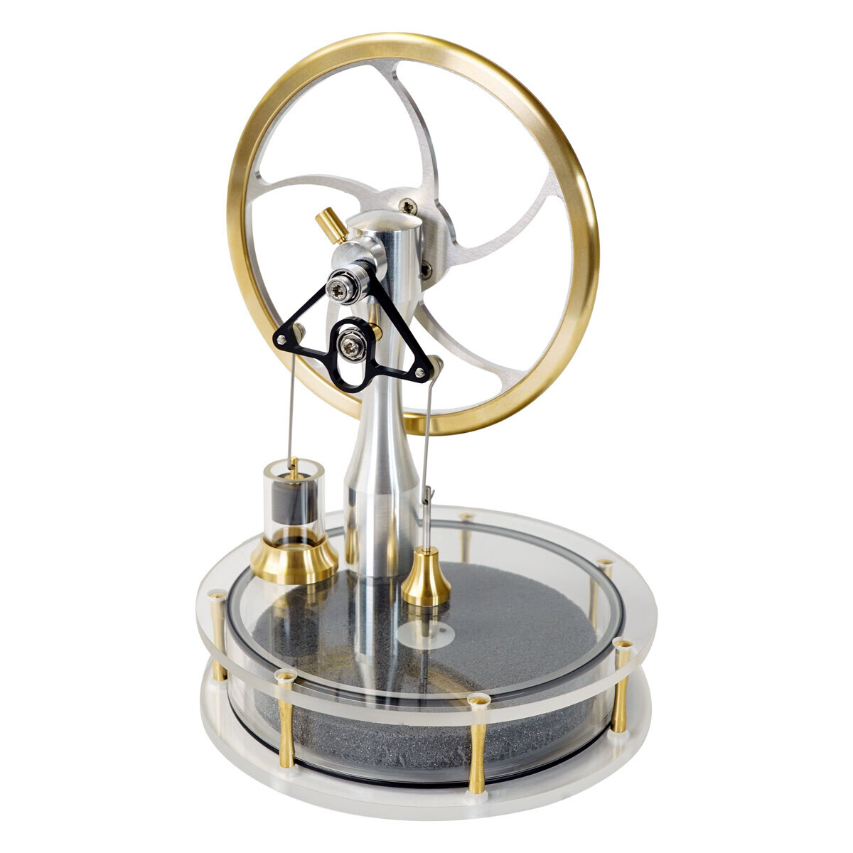 KS90R Ross-yoke Solar Acrylic Stirling Engine