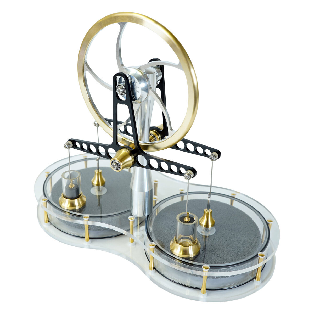 KS90T Twin Solar Acrylic Stirling Engine