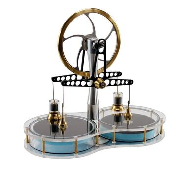 KS90T Twin Solar Acrylic Stirling Engine