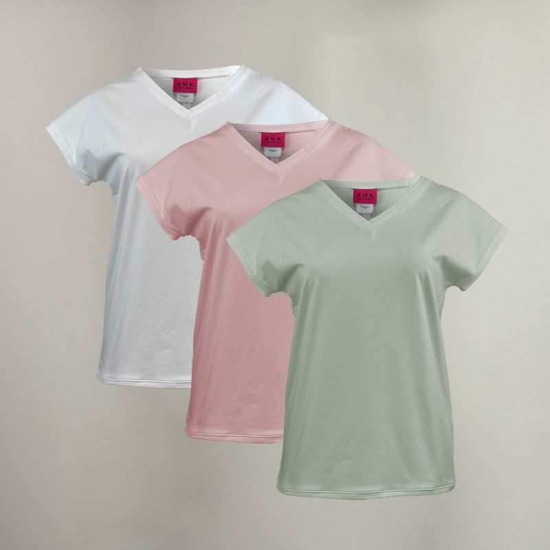 Baumwoll-T-Shirt 3-Set `Andrea`