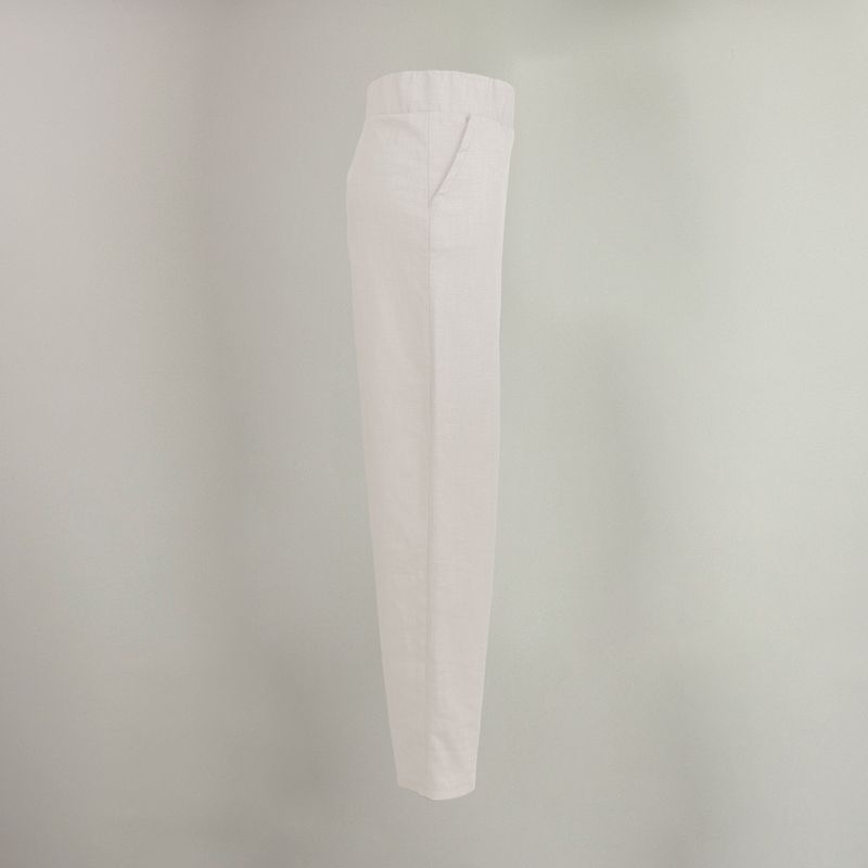 Leinenhose `Katja` wollweiß