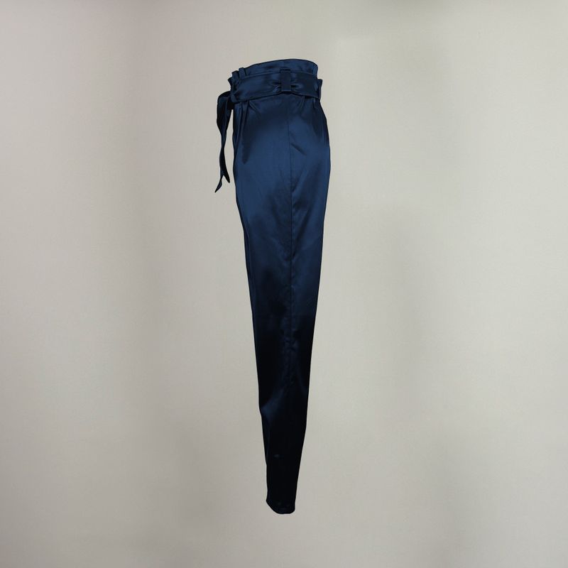 Paperbag Hose lang marineblau