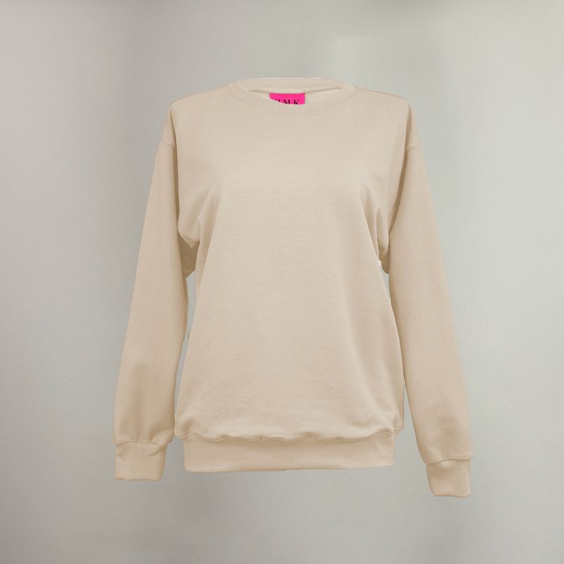 Sweat-Pulli `Tanja` beige