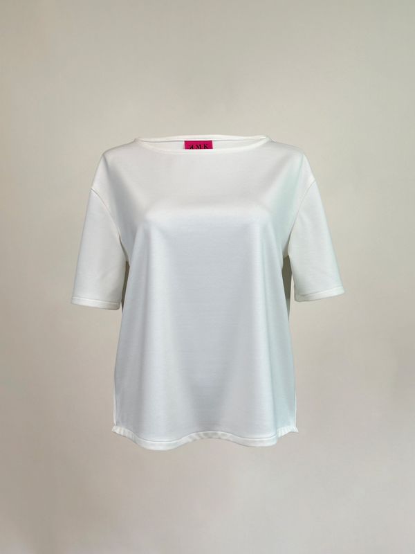 Basic Shirt `Mikela` naturweiß