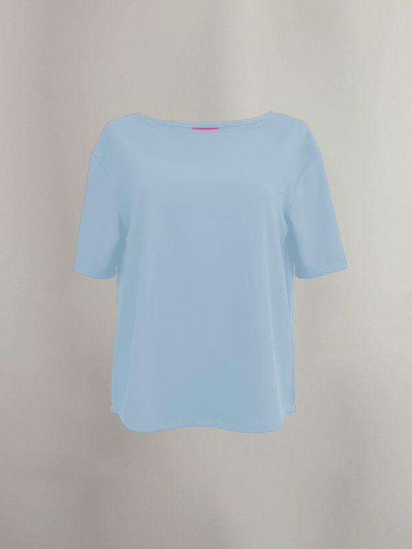 Basic Shirt `Mikela` iceblau