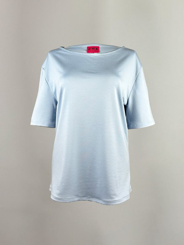 Basic Shirt `Mikela` iceblau
