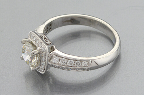 Platinum Halo Ring By Simon G.