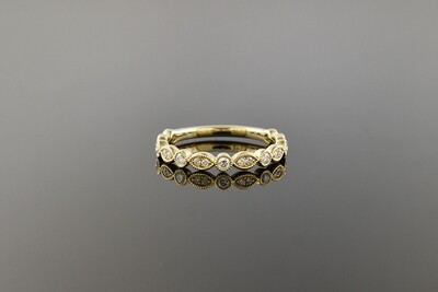 Navette and Round Shape Stackable Band