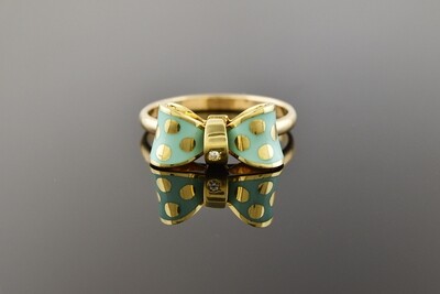 Enamel Bow Ring