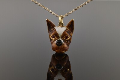 Enamel Dog Necklace