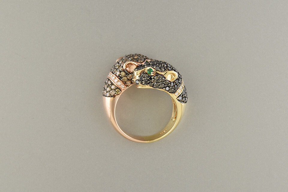 Effy double panther ring deals