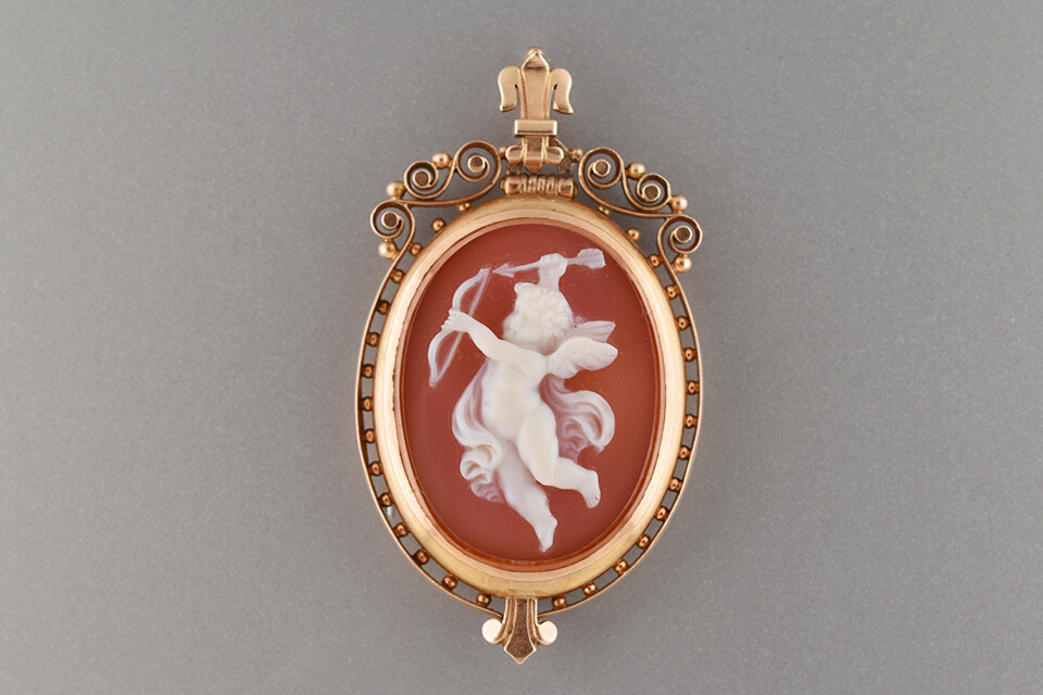 Cupid Cameo Pendant