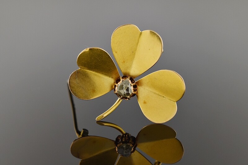 Three Leaf Clover Brooch