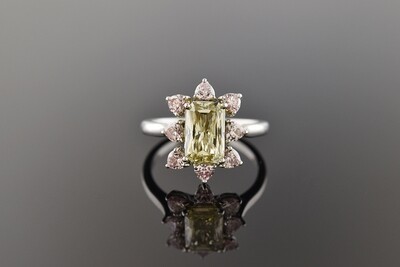 Natural Fancy Colored Diamond Ring