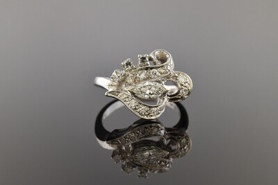 Vintage Freeform Diamond Ring