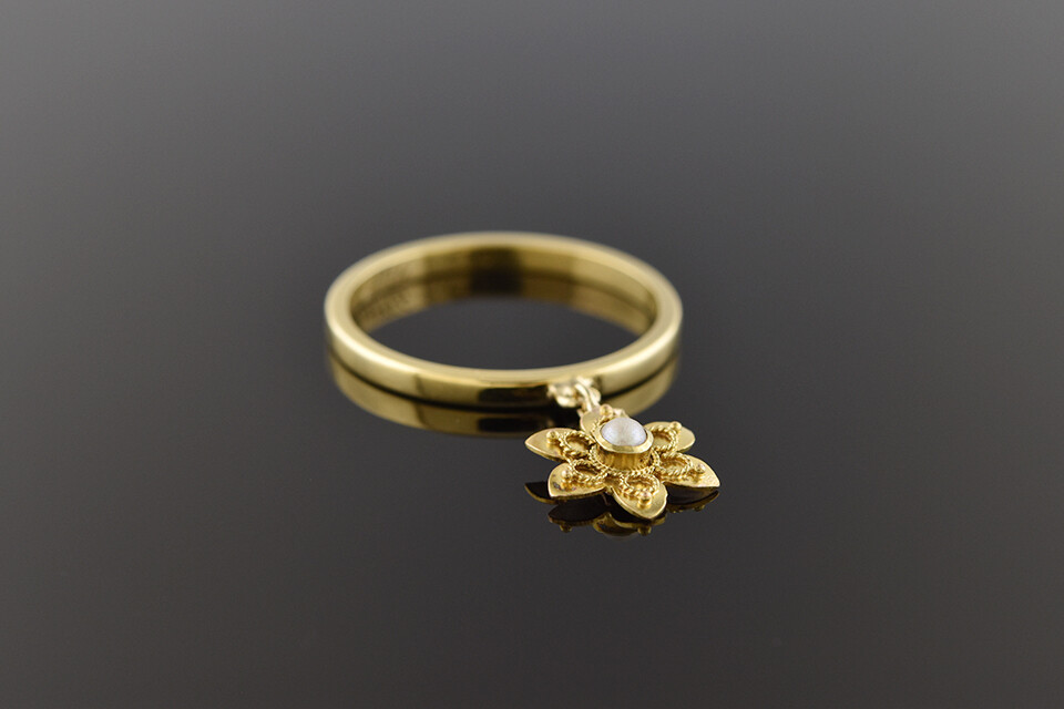Etruscan Flower Conversion Ring