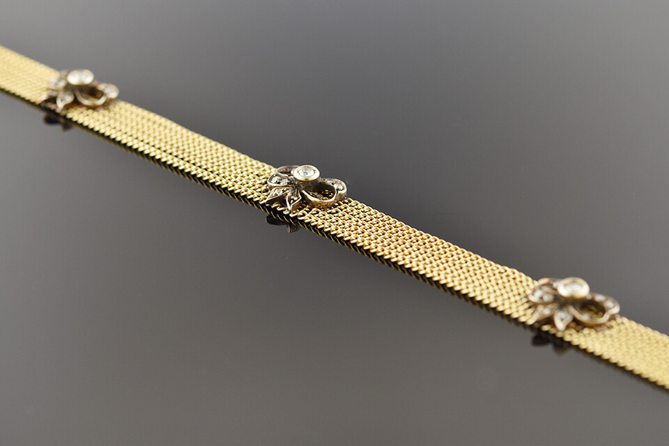 Victorian Diamond Bow Bracelet