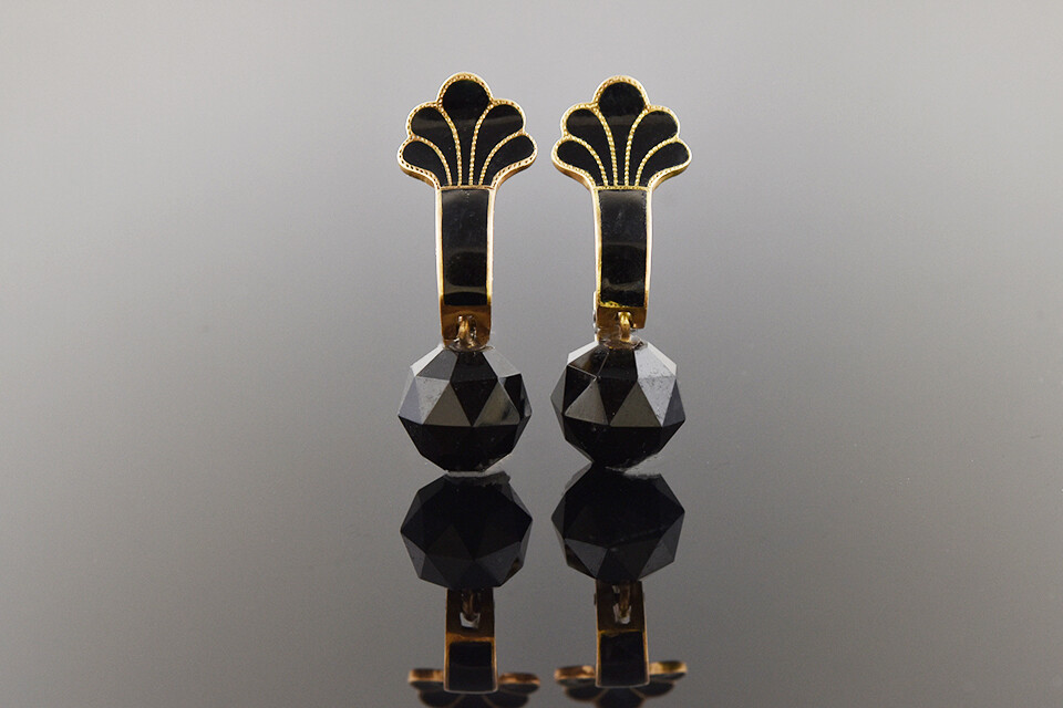 Victorian Enamel Earrings