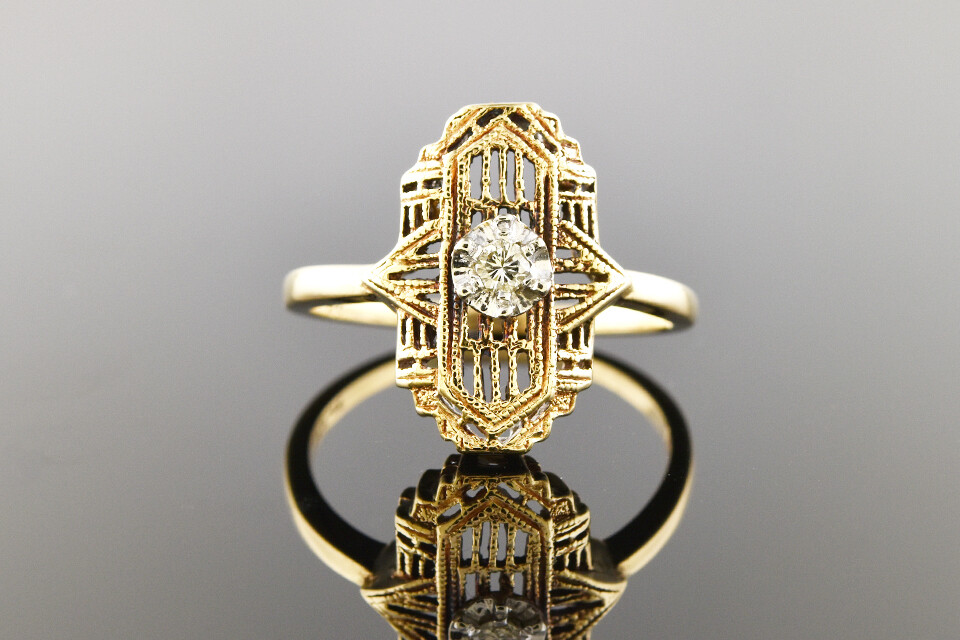 Yellow Gold Filigree Ring