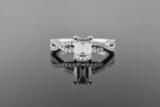 Elegant Emerald Cut Engagement Ring