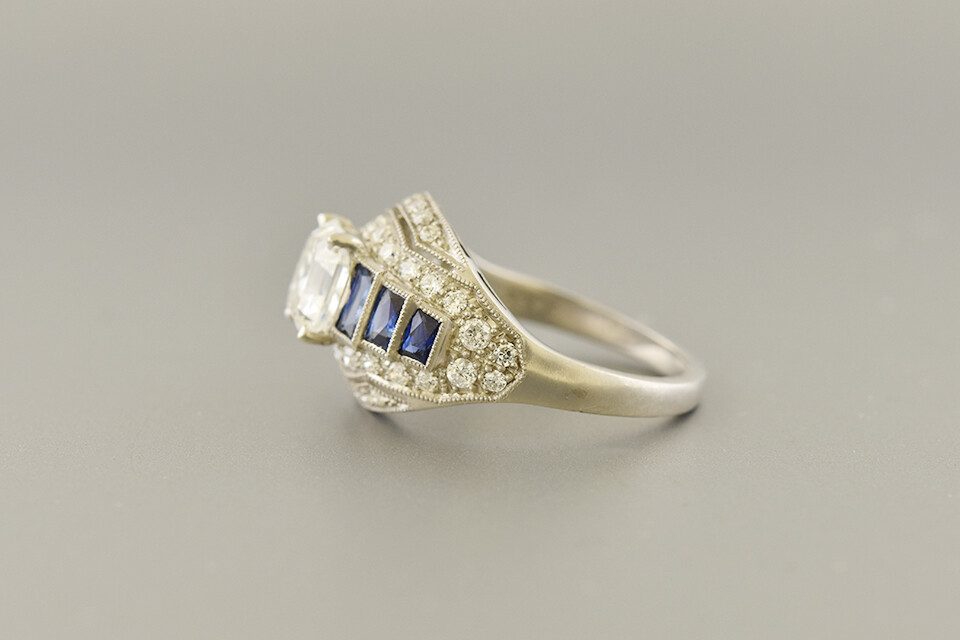 Diamond &amp; Sapphire Ring by SophiaD