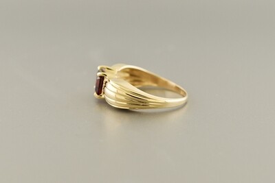 Modern Garnet Ring