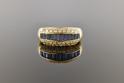 Sapphire & Diamond Band