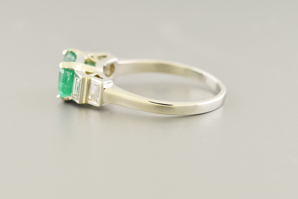 Emerald Cut Emerald Ring
