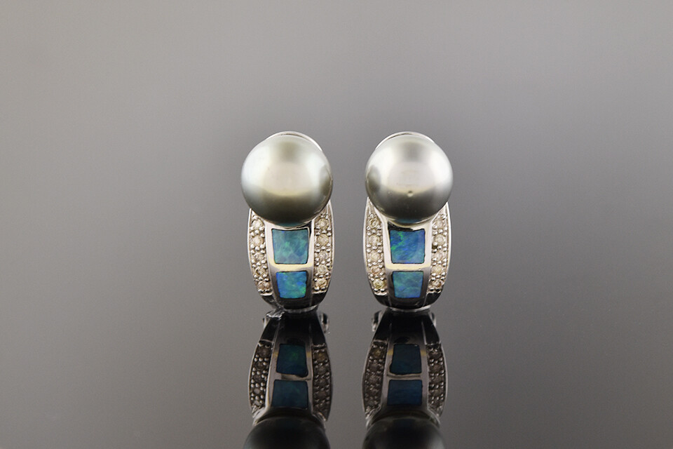 Pearl & Opal Earrings