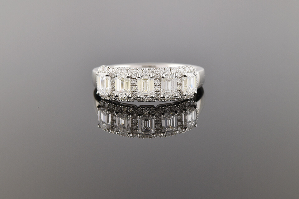 Emerald Cut Diamond Ring