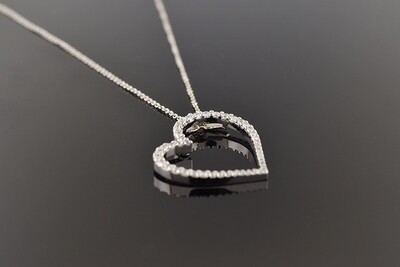 Roberto Coin Diamond Heart Pendant