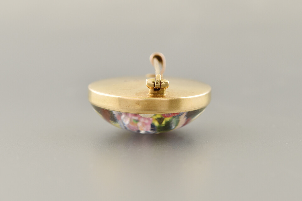 Reverse Crystal Floral Brooch