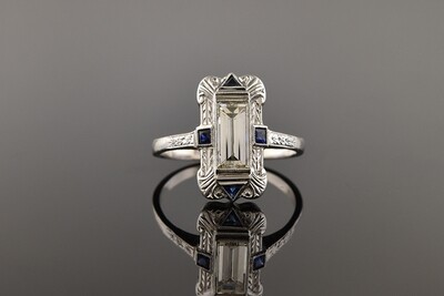 Emerald Cut Art Deco Diamond Ring Emerald Cut Art Deco Diamond Ring