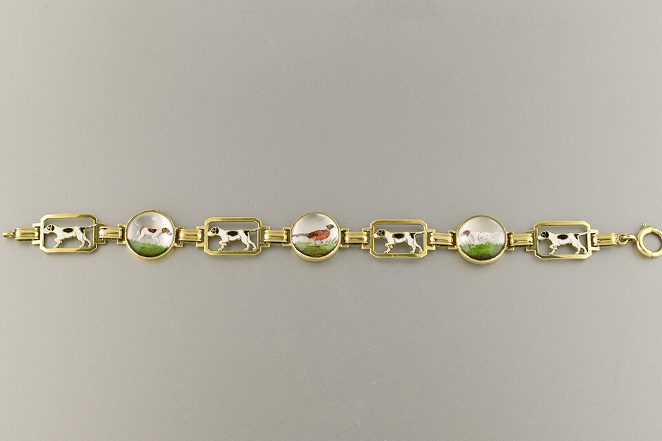 Reverse Crystal &amp; Enamel Bracelet