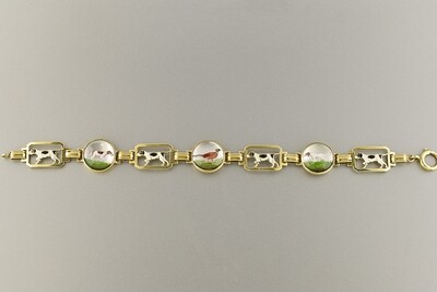 Reverse Crystal &amp; Enamel Bracelet