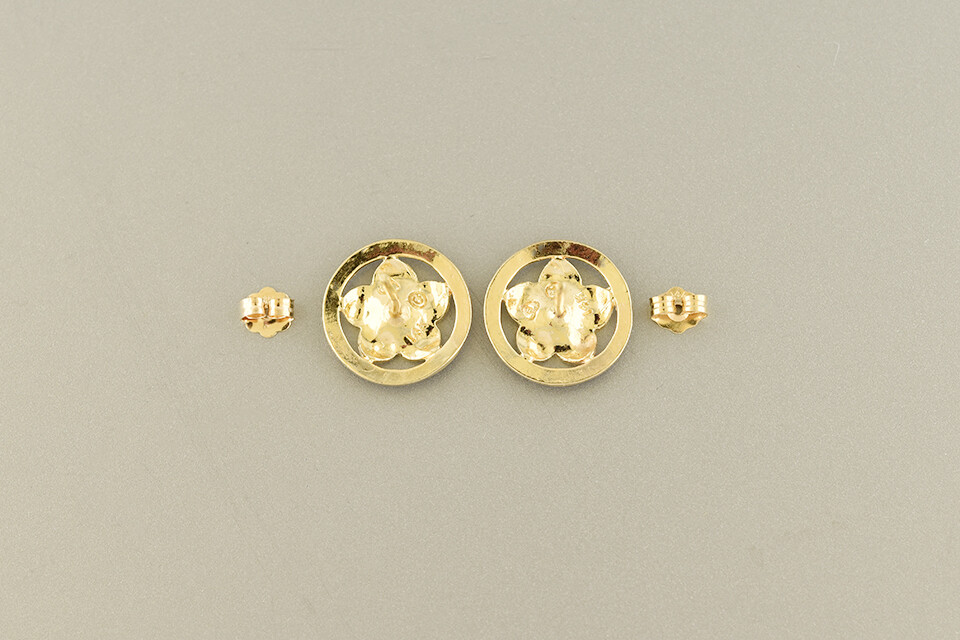 Framed Flower Earrings
