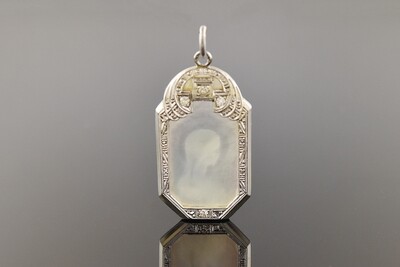 Blessed Mother Cameo Pendant