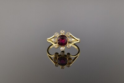 Antique Ruby & Diamond Ring
